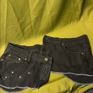 Upcycled Black Jeans Stylish   Corset Belt